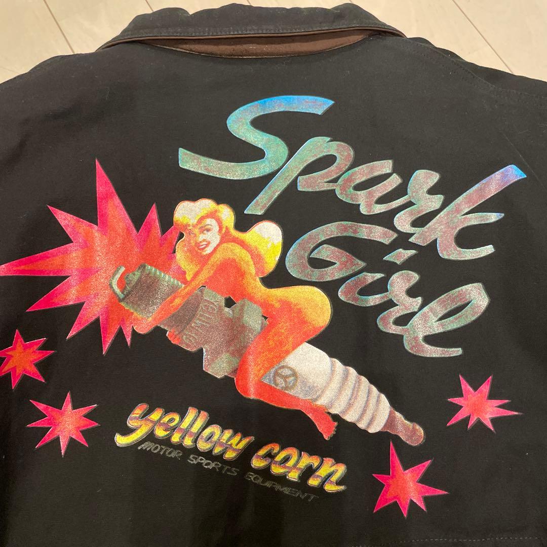 美品❤️Yellow Corn ヴィンテージ　ブラックジャケット 希少　M 防寒