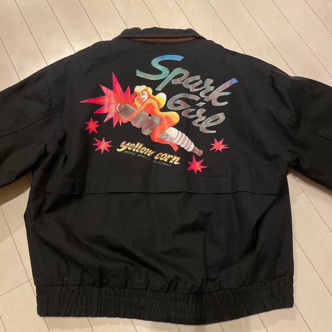 美品❤️Yellow Corn ヴィンテージ　ブラックジャケット 希少　M 防寒