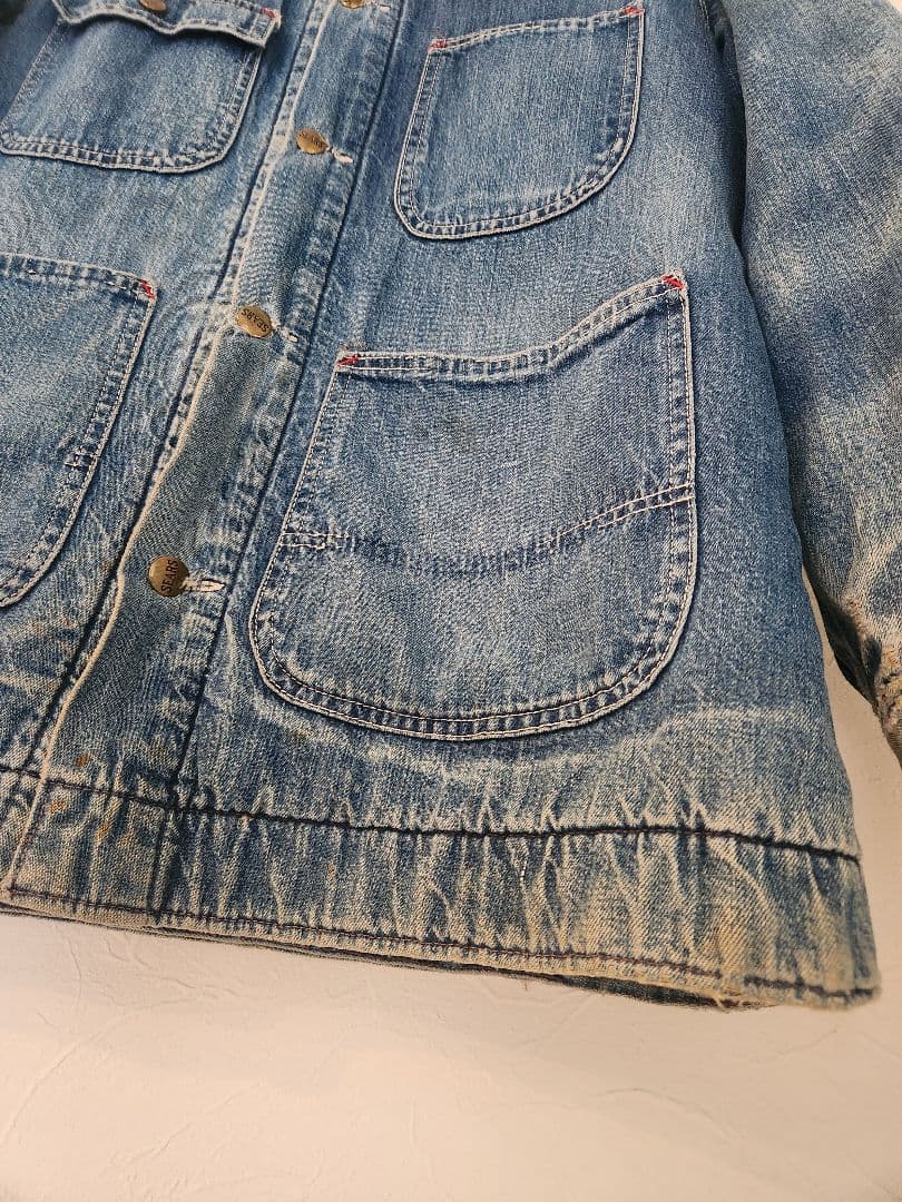 シアーズ SEARS デニムカバーオール Mサイズ 38-40