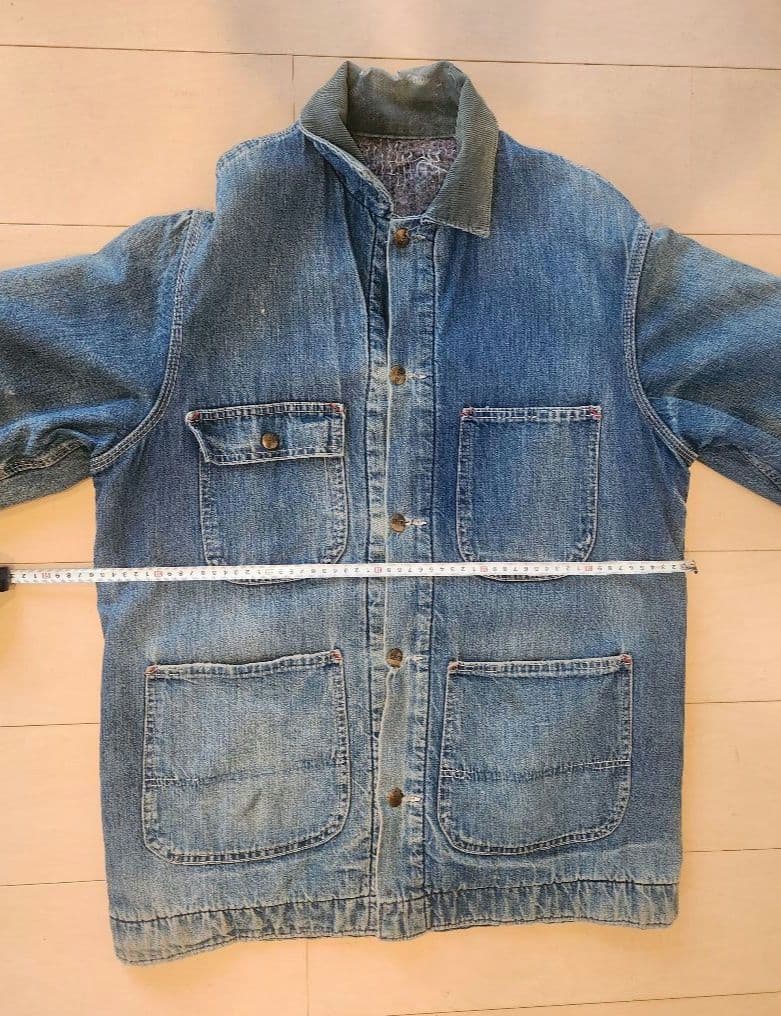 シアーズ SEARS デニムカバーオール Mサイズ 38-40