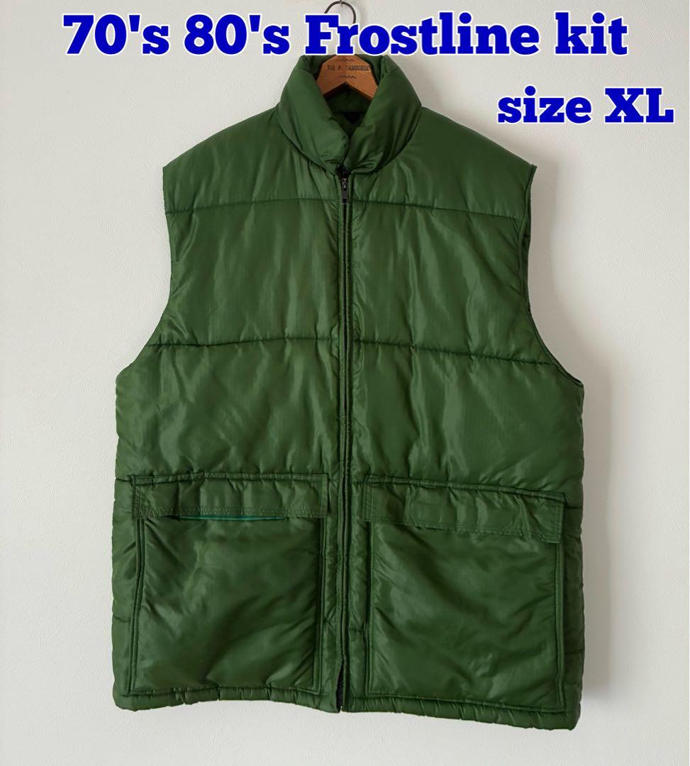 70's 80's Frostline kit ダウンベスト　リップストップ