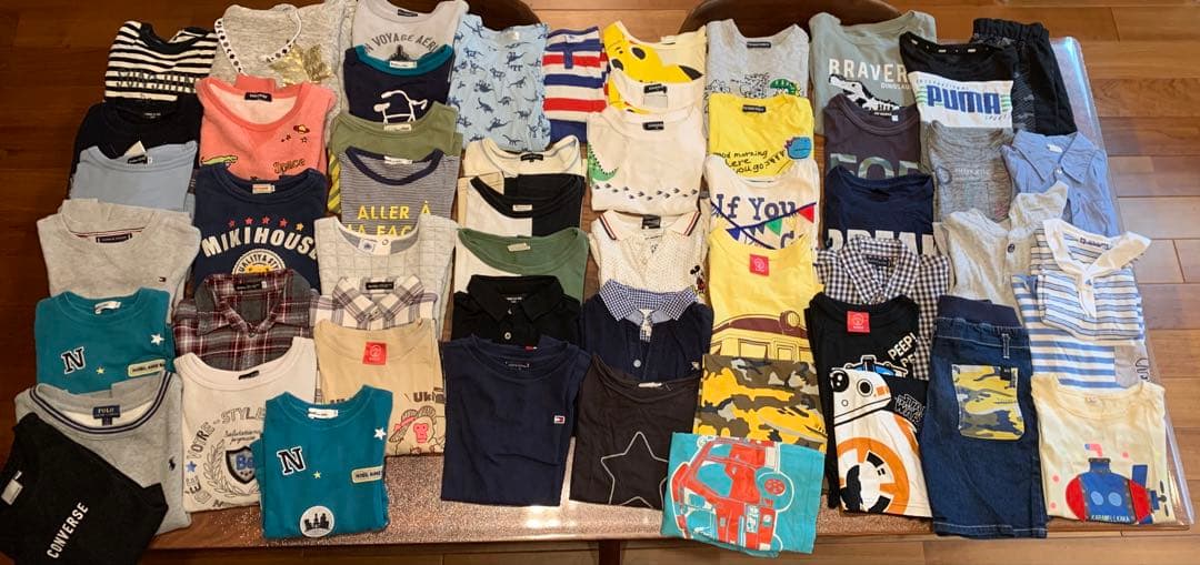 男の子 子供服 110 まとめ売り 大量 べべ ラルフローレン プチバトーなど