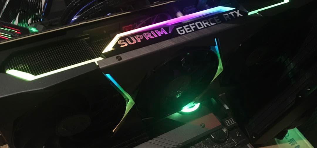 GeForce RTX 3080 Ti SUPRIM X 動作品