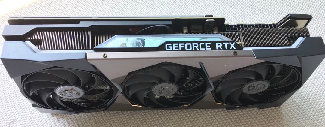 GeForce RTX 3080 Ti SUPRIM X 動作品