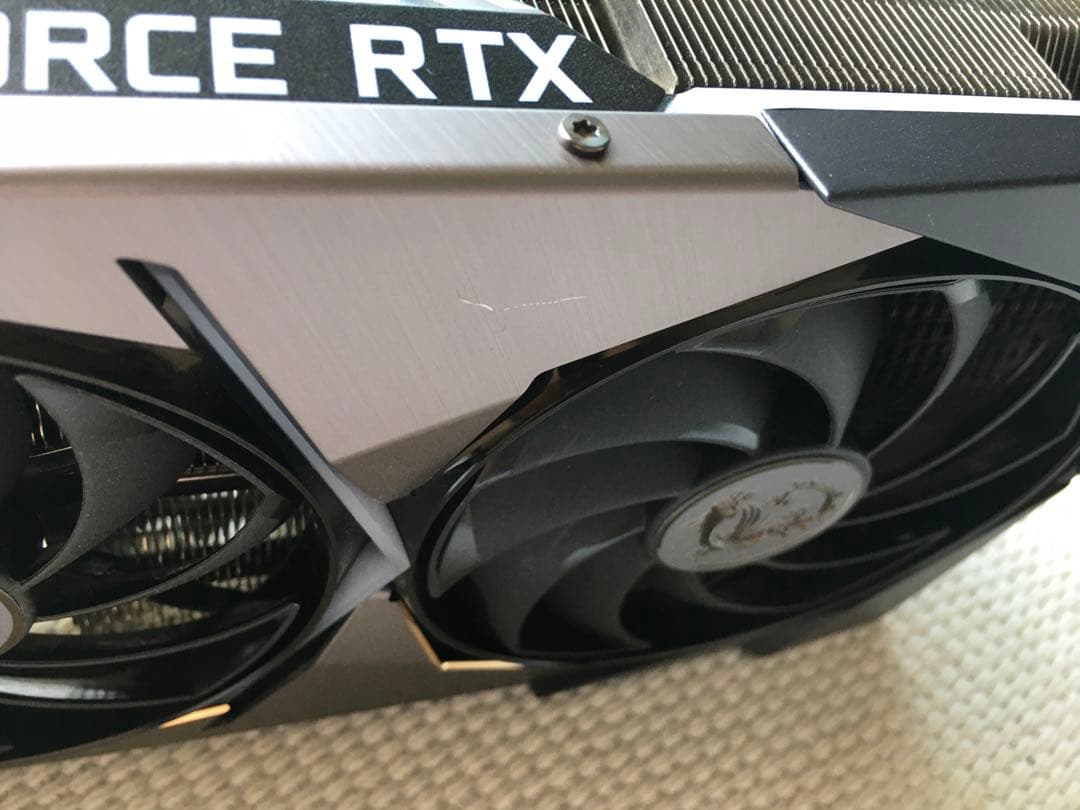 GeForce RTX 3080 Ti SUPRIM X 動作品