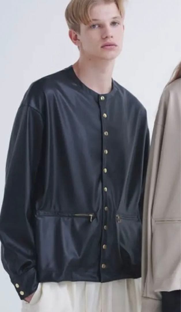 24ss CULLNI（クルニ） フェイクレザージャケット