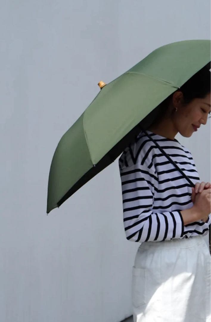 アワーホーム　完全遮光100％折りたたみ傘　オリーブ