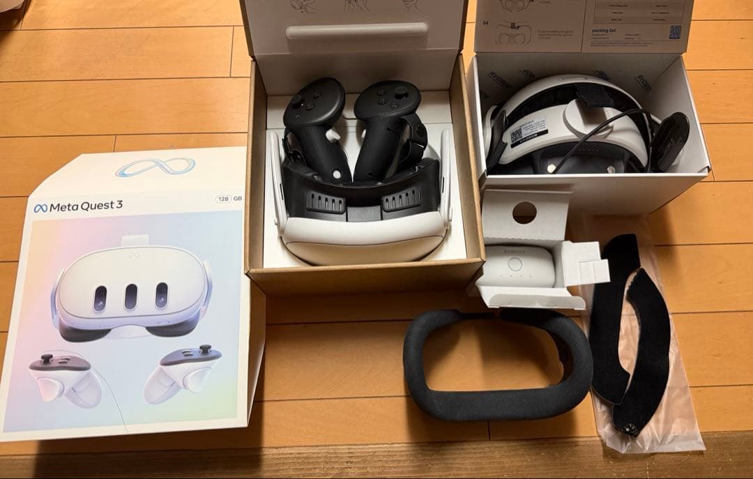  Quest 3 128GB ＋BOBOVRバッテリー 動作確認済み