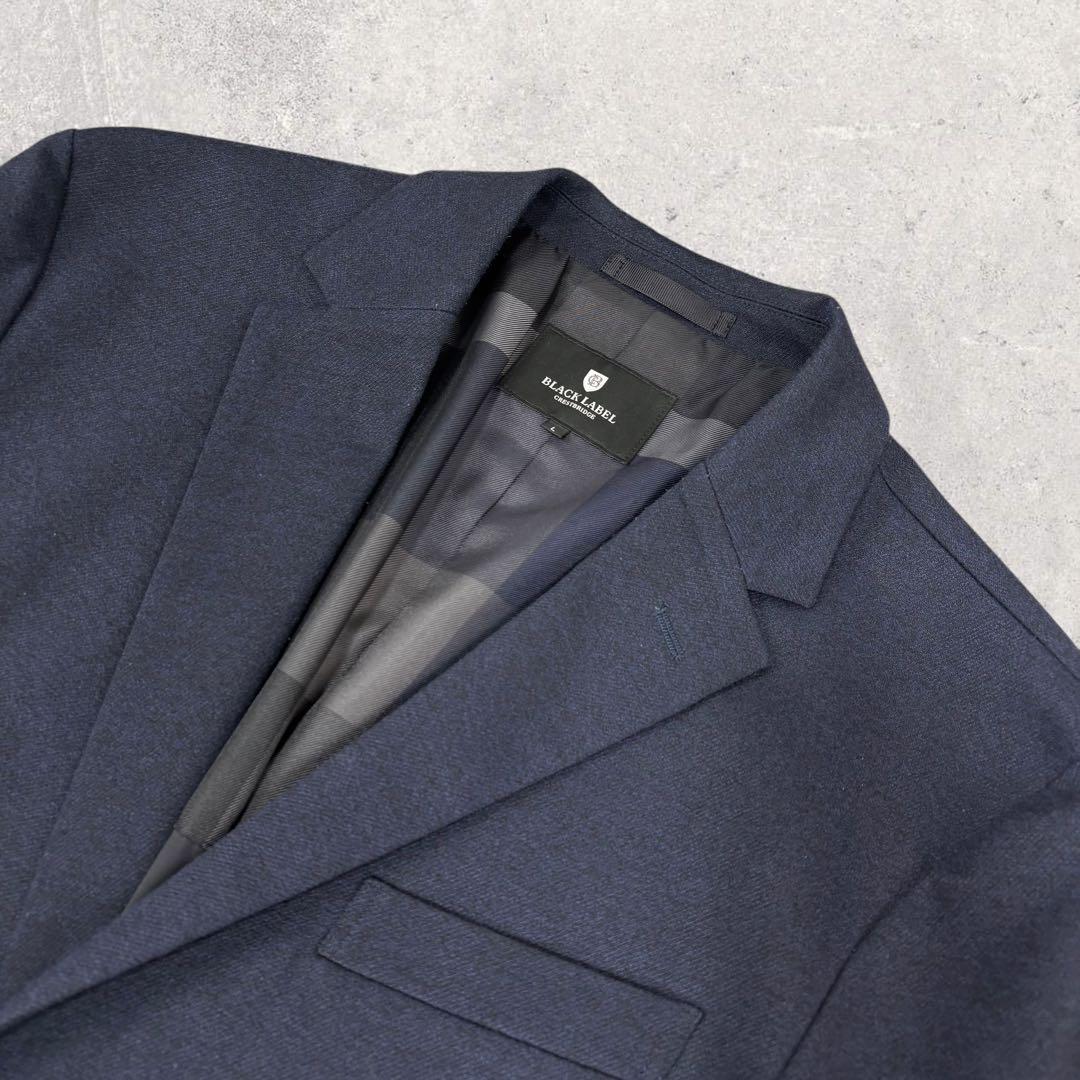 ブラックレーベルクレストブリッジ ジャケット ストレッチ　洗えるL ネイビー