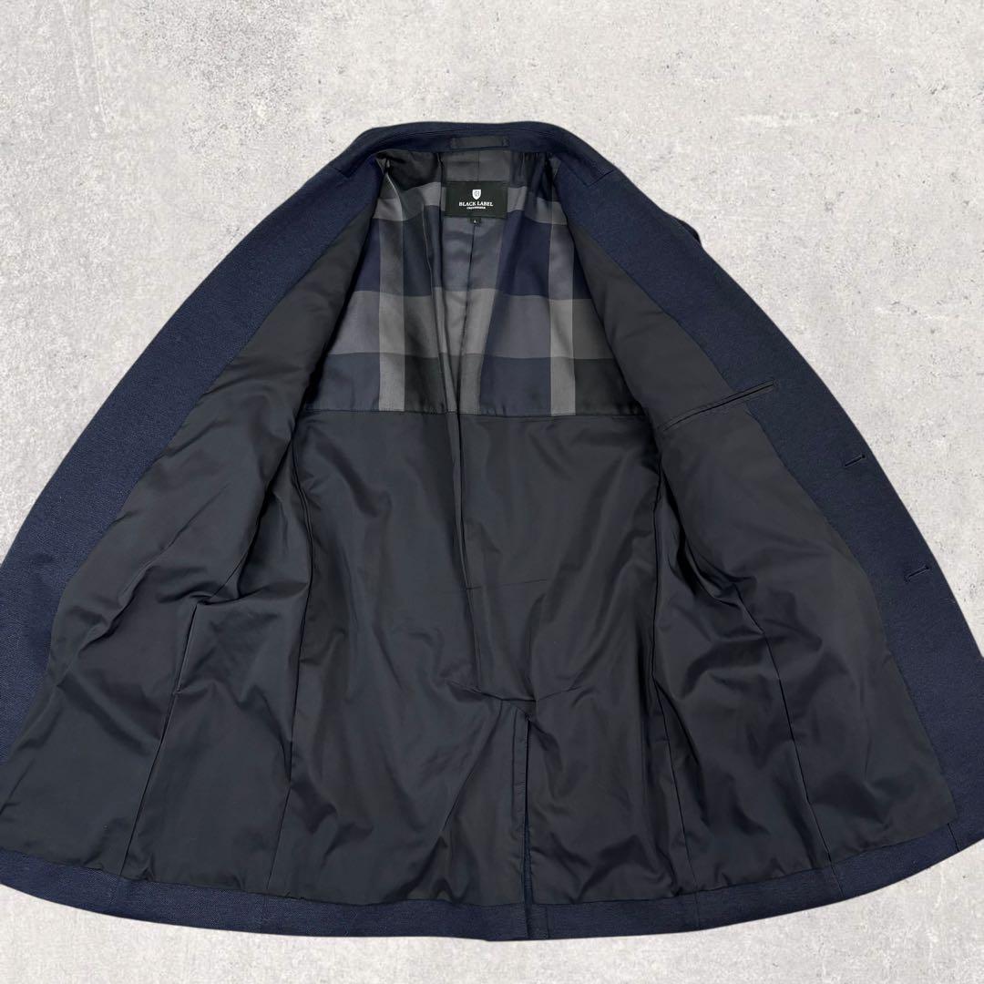 ブラックレーベルクレストブリッジ ジャケット ストレッチ　洗えるL ネイビー