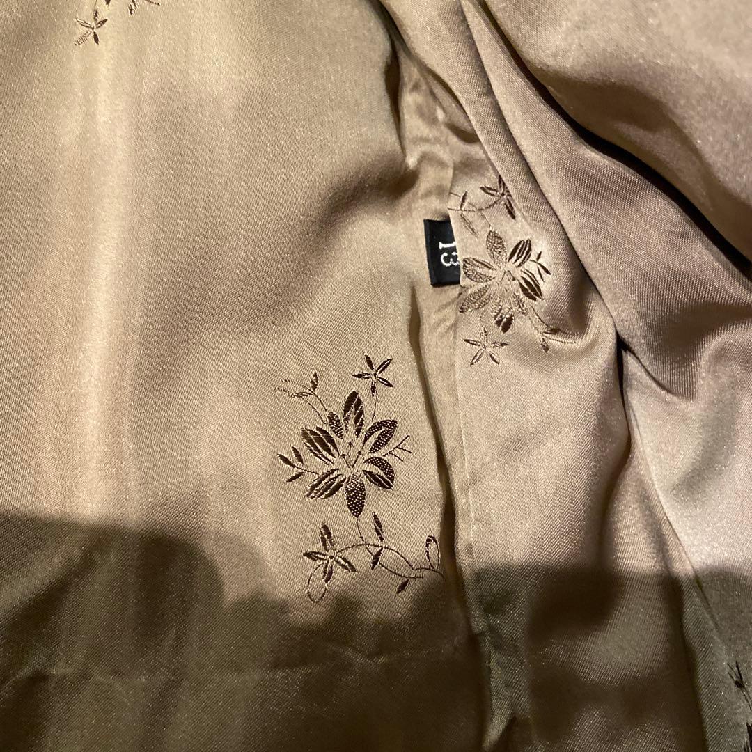 ミンク毛皮ロングコート