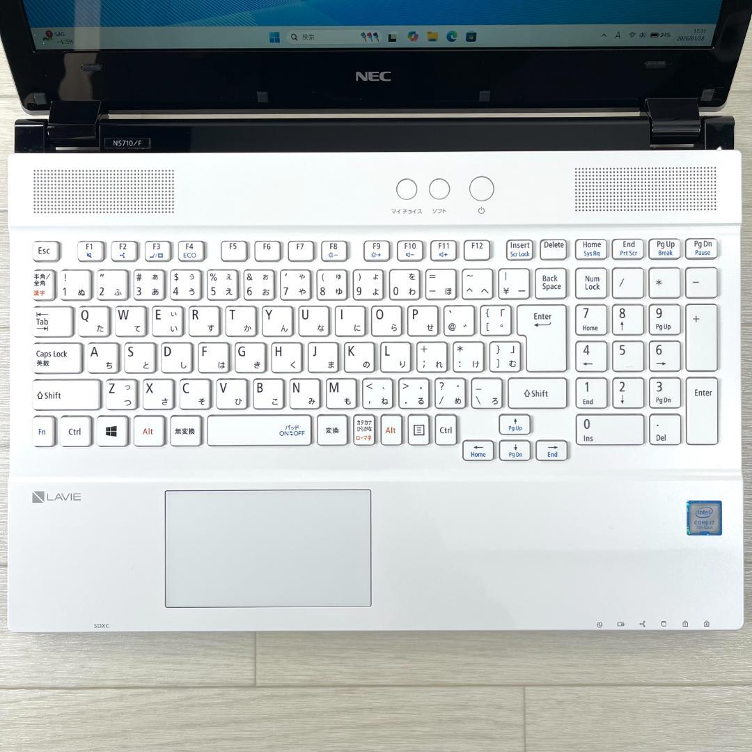 NEC LAVIE i7 新品SSD メモリ16G オフィス付 ノートパソコン
