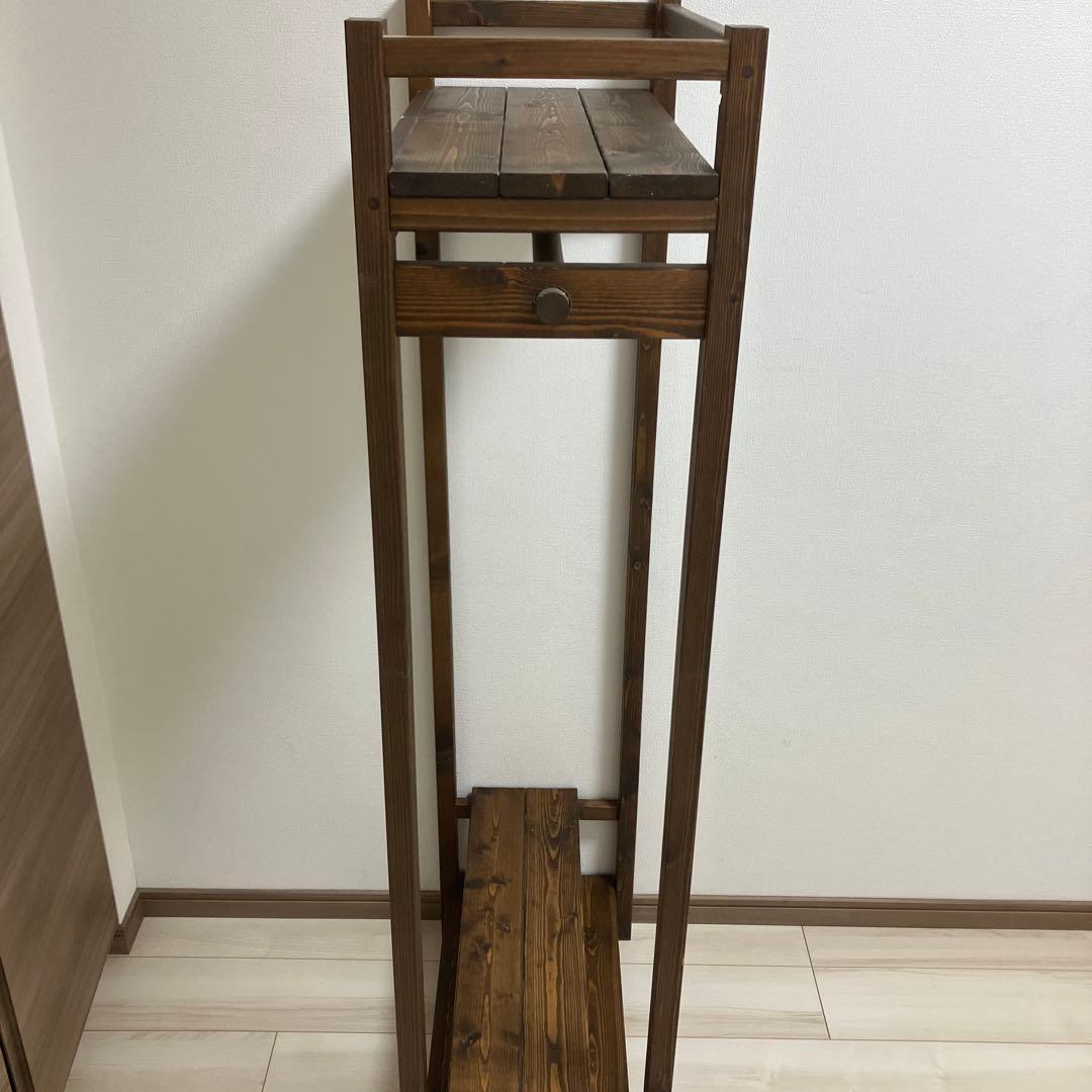木製 オープンシェル フラック ハンガーラック ワードローブ ウッドラック 家具