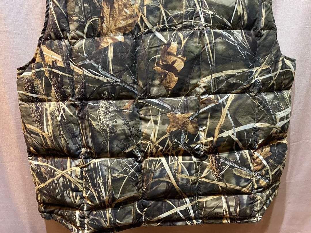 10X ダウンベスト リアルツリーカモ　ビッグサイズ　XL USA古着