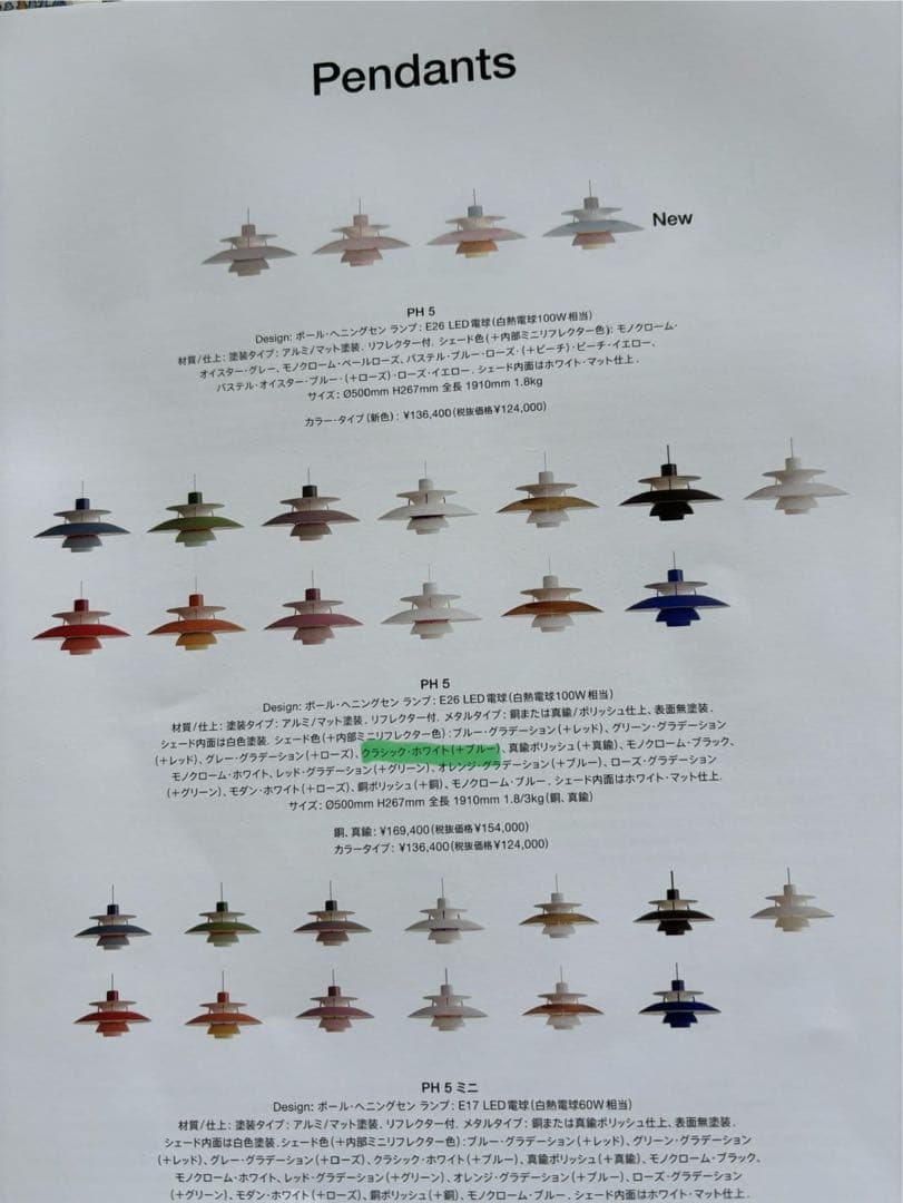 ルイスポールセン　ph5クラシック　正規品　シェードのみ