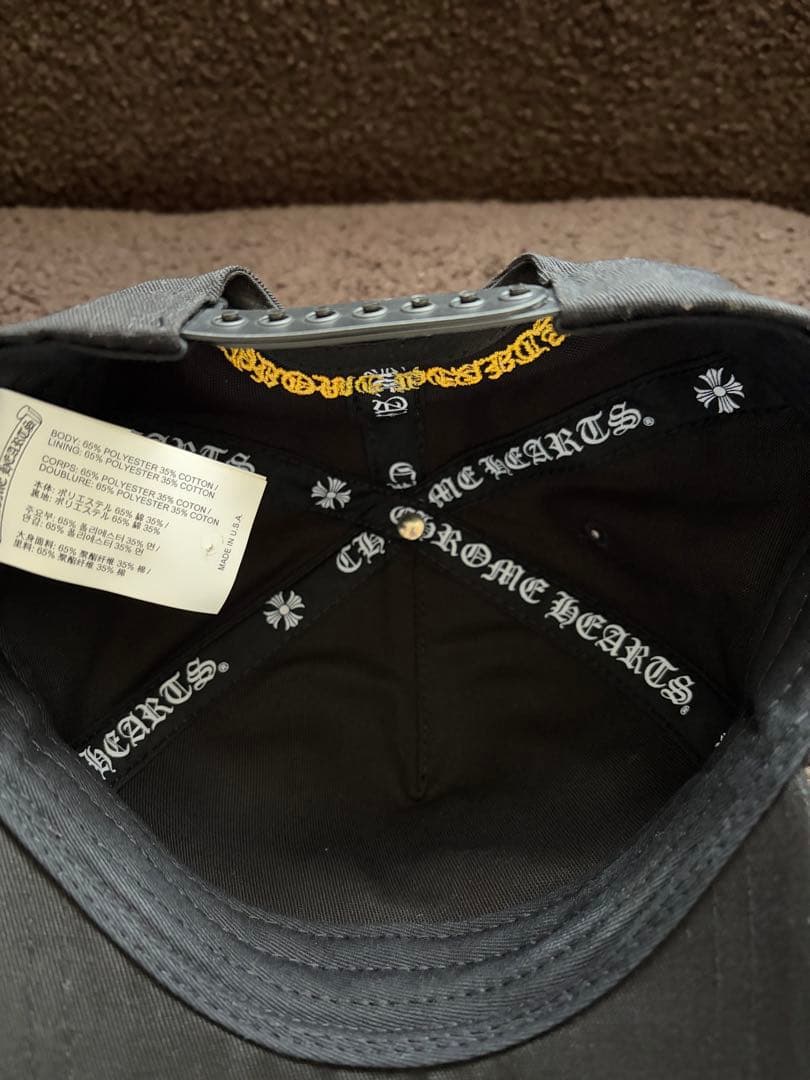 CHROME HEARTS ブラックキャップ　クロムハーツ　帽子