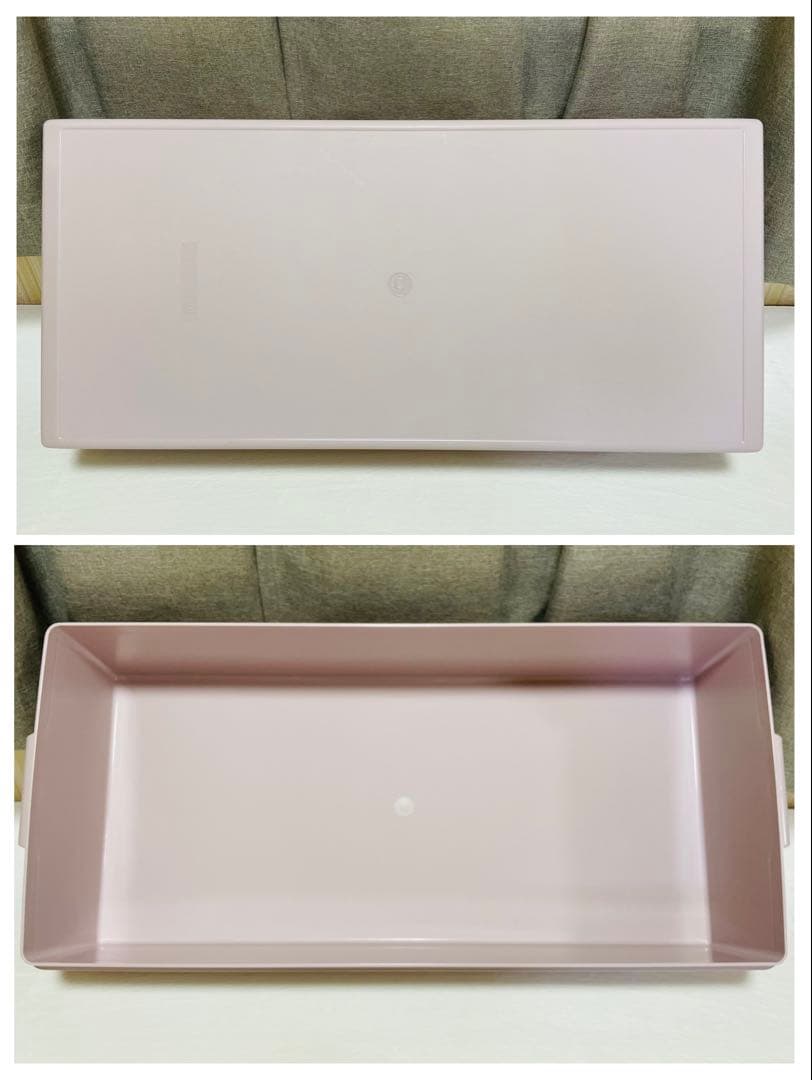 美品/4個セット/タッパーウェア/ロングスーパーケース/ピンク/収納/衣装ケース