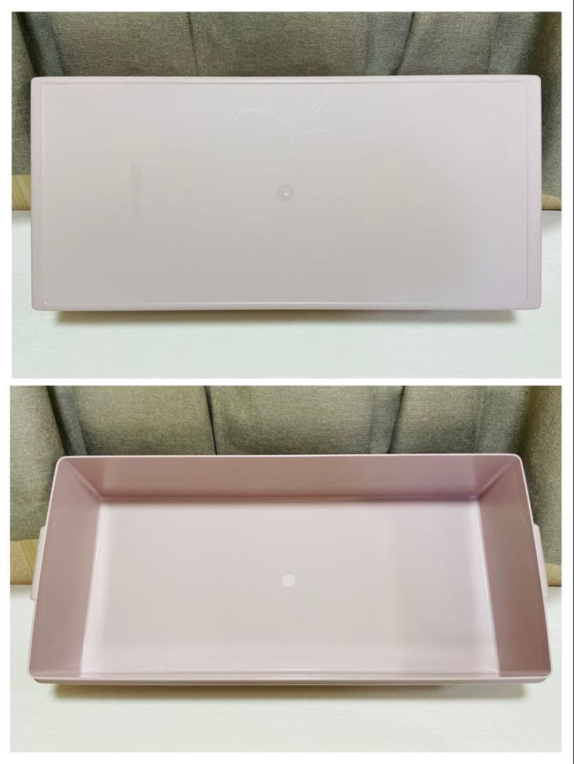 美品/4個セット/タッパーウェア/ロングスーパーケース/ピンク/収納/衣装ケース