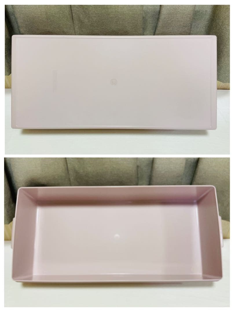 美品/4個セット/タッパーウェア/ロングスーパーケース/ピンク/収納/衣装ケース