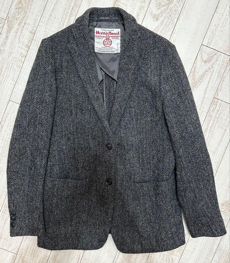 ★ アーバンリサーチ ハリスツイード テーラード ジャケット グレー S メンズ