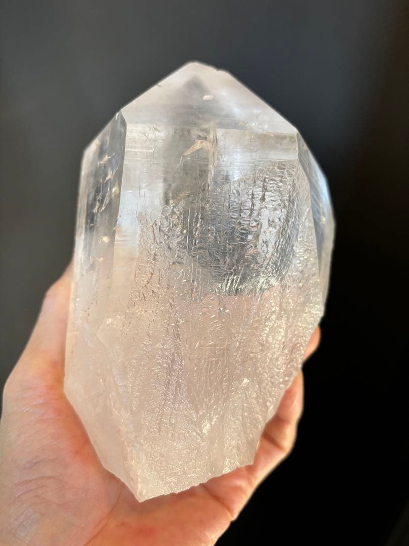 インド　マニハール産水晶　ビッグポイント　ヒマラヤ水晶　1400g