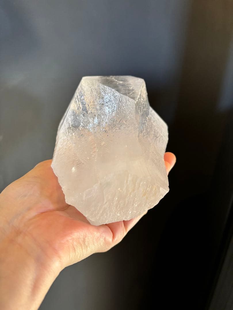 インド　マニハール産水晶　ビッグポイント　ヒマラヤ水晶　1400g