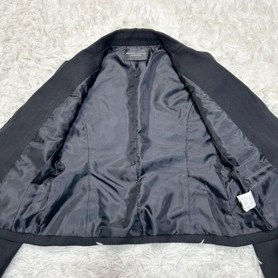 【美品】ミチコロンドン フォーマル スーツ キッズ 150 ブラック 卒服