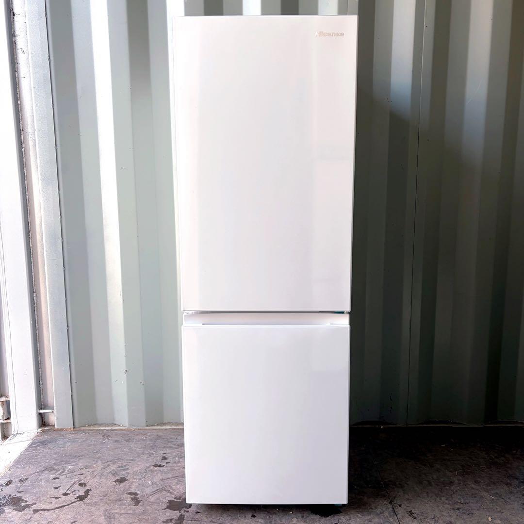 運搬取付無料！ホワイト純正Hisenseスタイリッシュ2ドア冷蔵庫！完動超美品！
