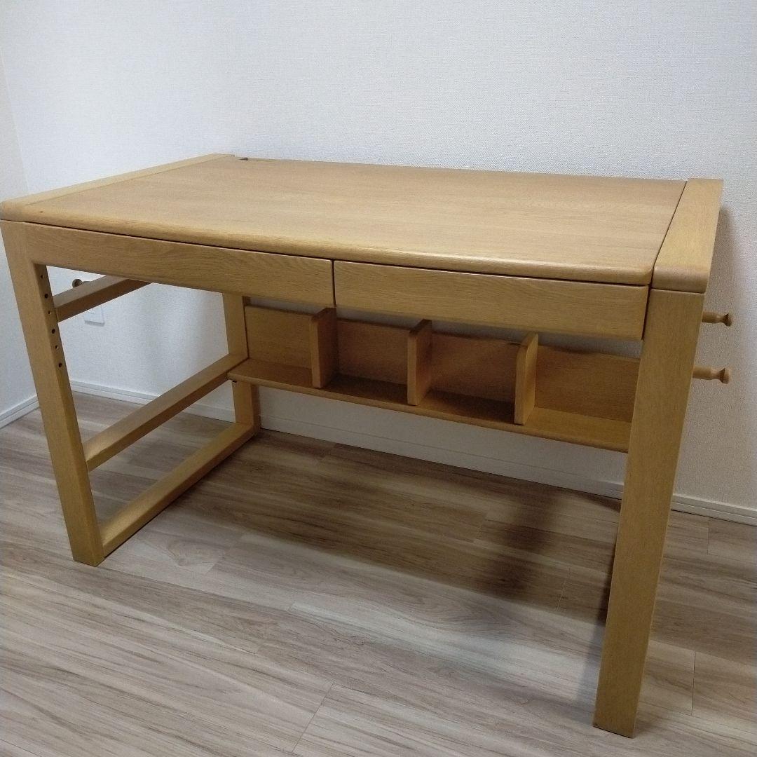 浜本工芸 木製デスク 引き出し付き　学習机