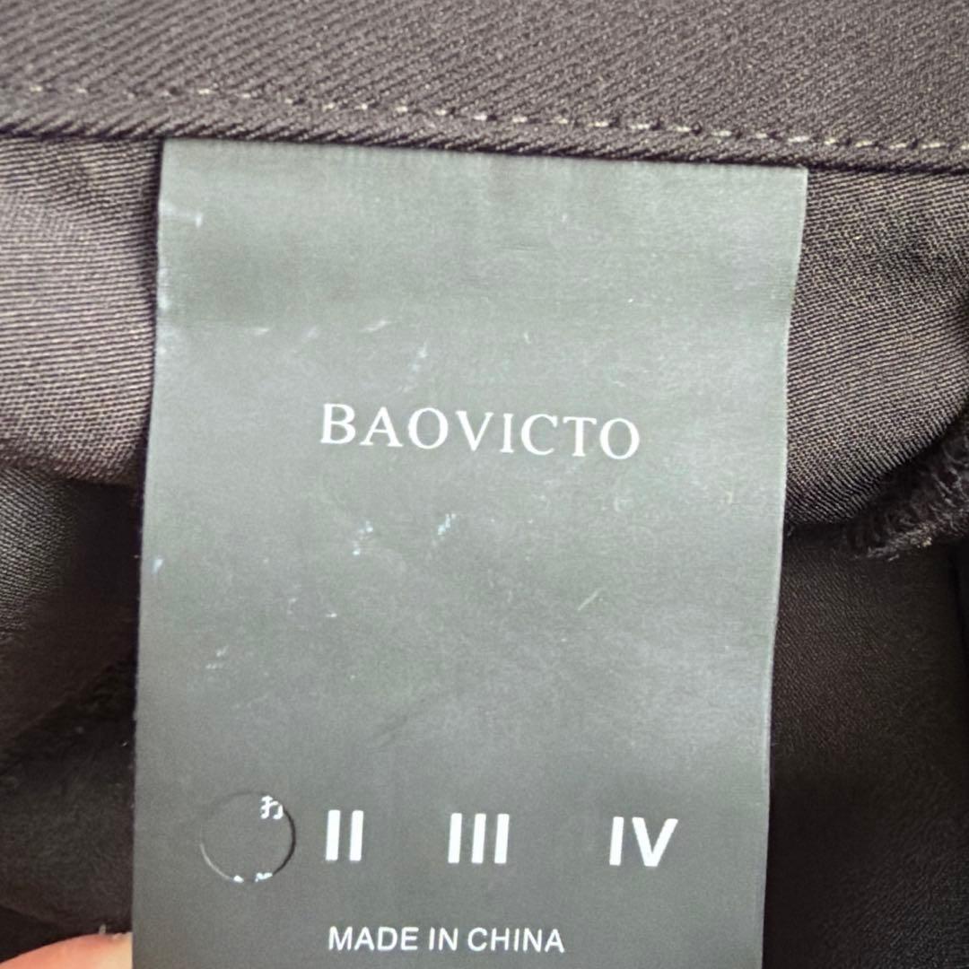 BAOVICTO 変形ワイドスラックス black