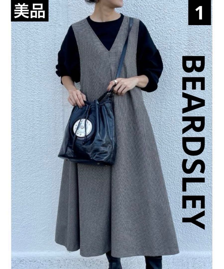 美品 BEARDSLEY ビアズリー フレアージャンパースカート 1