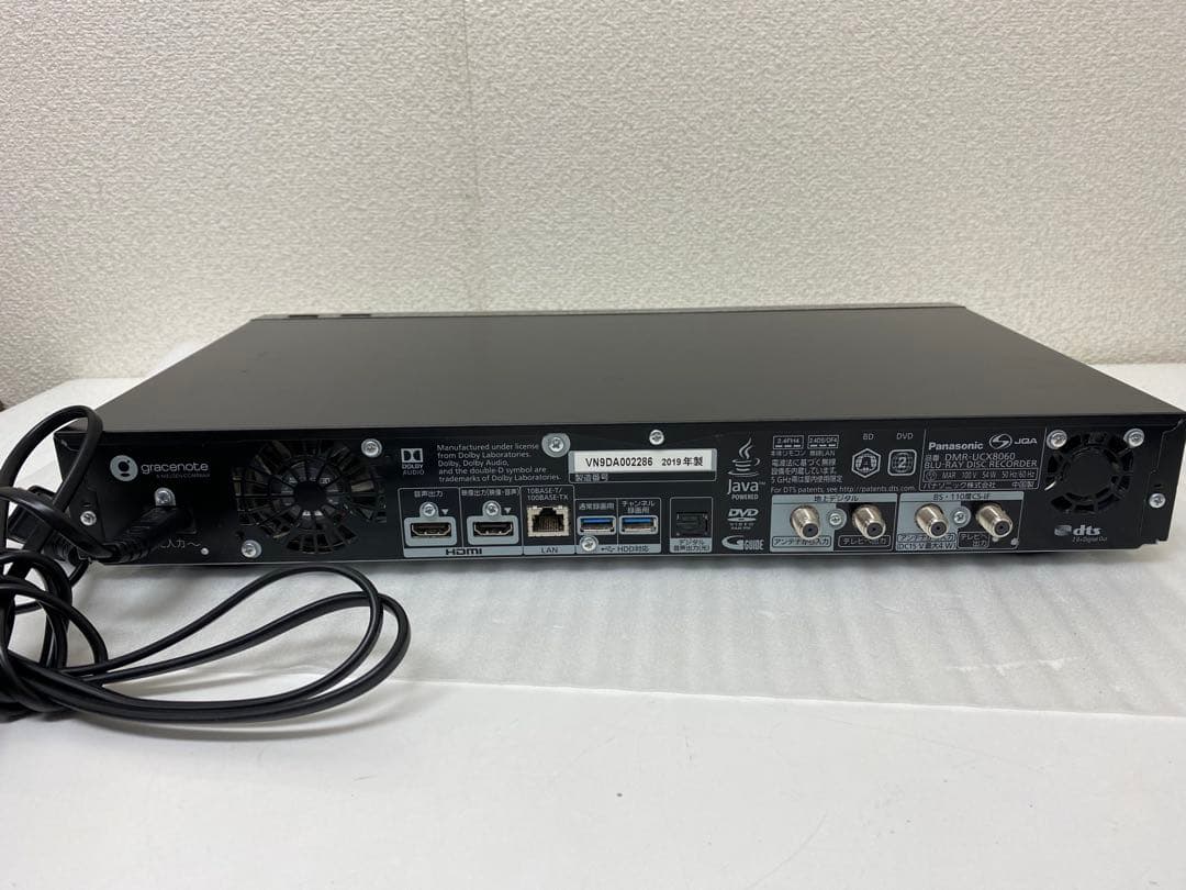 3-1912 Panasonic ブルーレイ・DMR-UCX8060