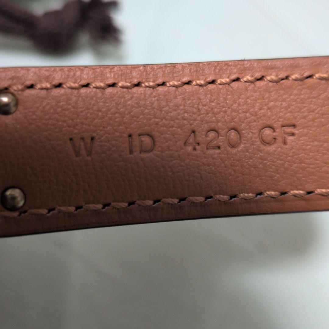 ケリーベルト　エトゥープ　ピンクゴールド金具