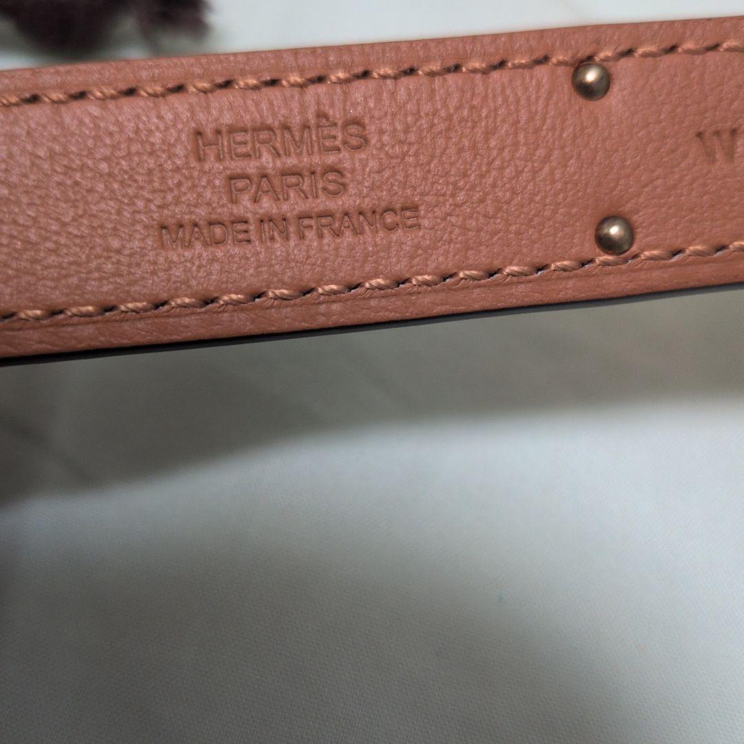 ケリーベルト　エトゥープ　ピンクゴールド金具