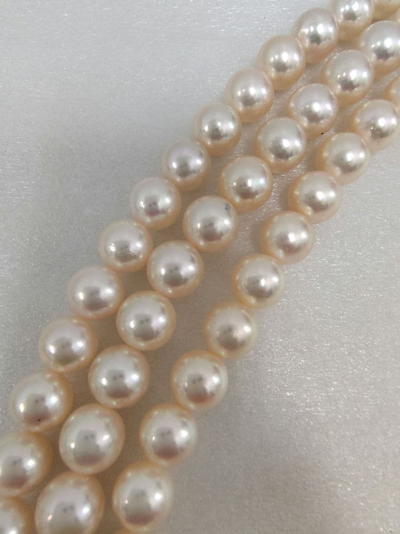 本真珠 パール ネックレス ロング80cm siver刻印