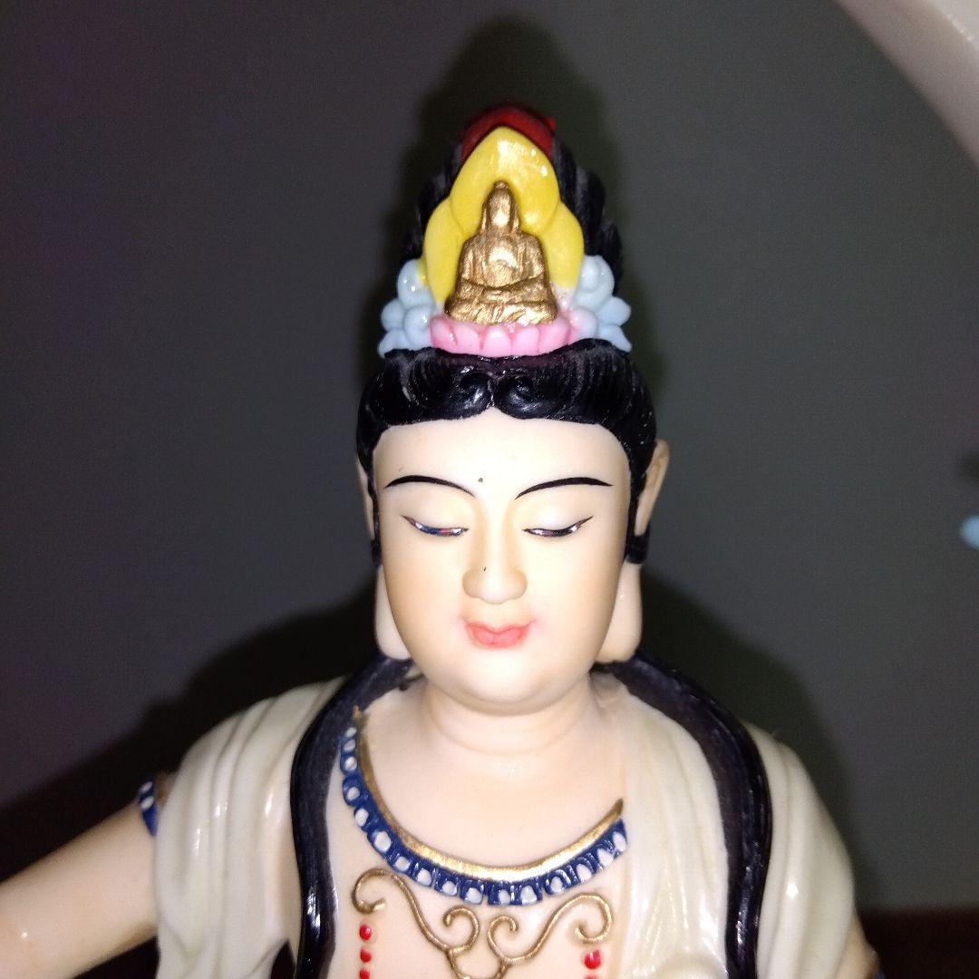 水月観音置き物