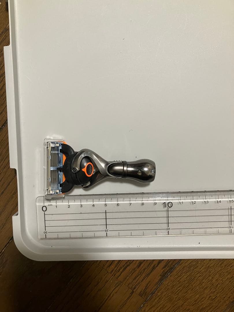 マイクロマッハ5　ジレット　理容　カミソリ　高級レザー