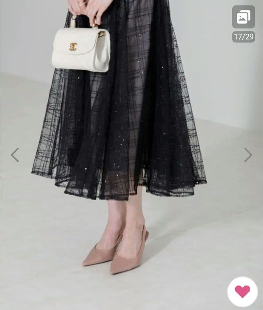 leja パーティードレス　スパンコール　レジャ　М