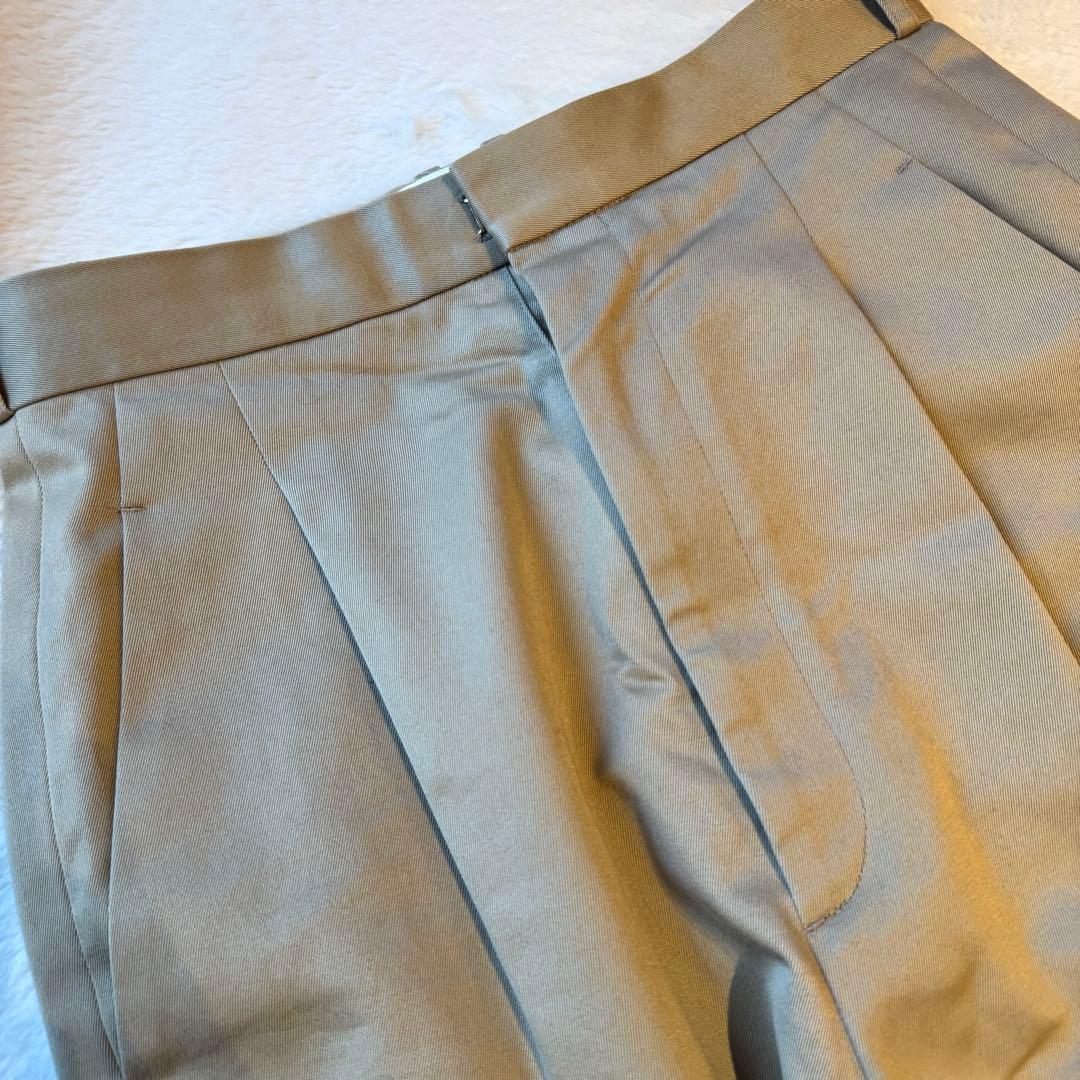 6(ROKU) コットンチノパンツ マーベルト ベージュ 34
