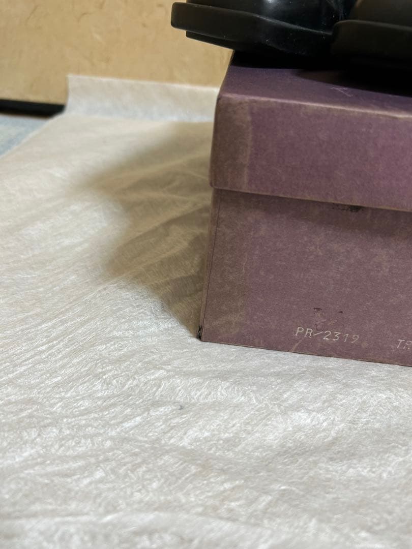 PRADA ブラック ローファー ウェッジソール 24.5