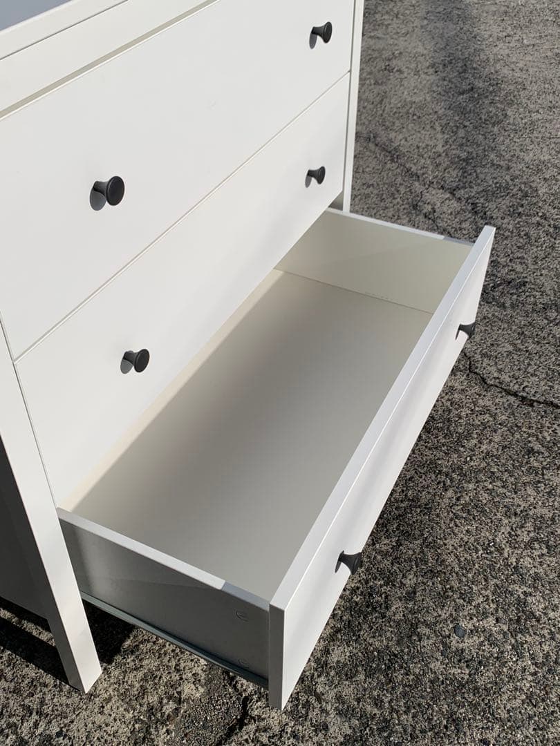 IKEA KOPPANG 3段チェスト　木製　 ホワイト　(滋賀県内のみ)