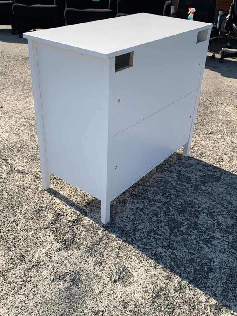 IKEA KOPPANG 3段チェスト　木製　 ホワイト　(滋賀県内のみ)