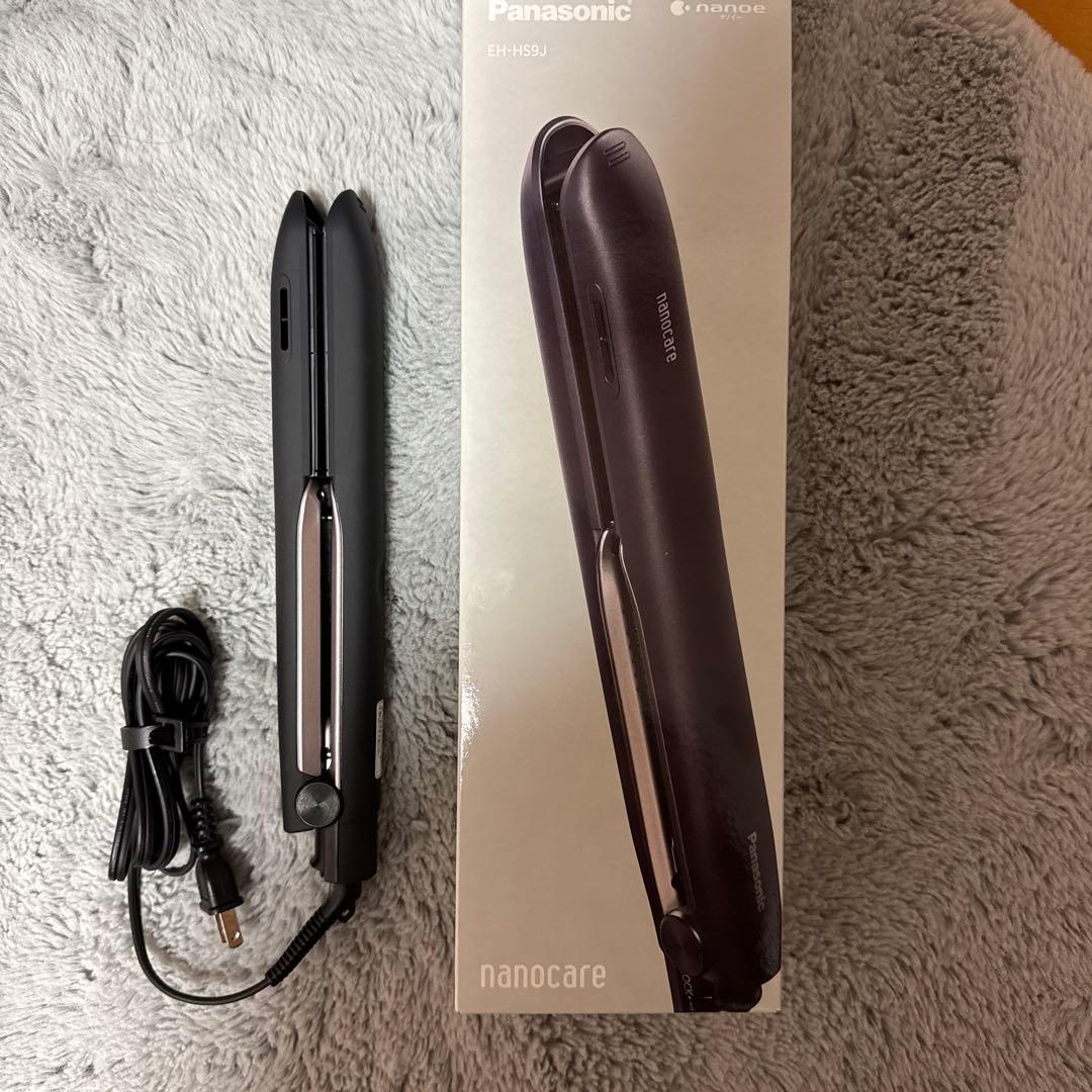 【美品】Panasonic EH-HS9J-K ストレートヘアアイロン
