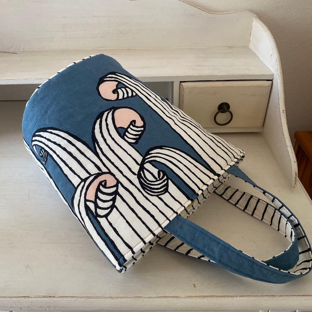 ♡handmade♡ ミナペルホネン　　まぁるい底のバケツバッグ