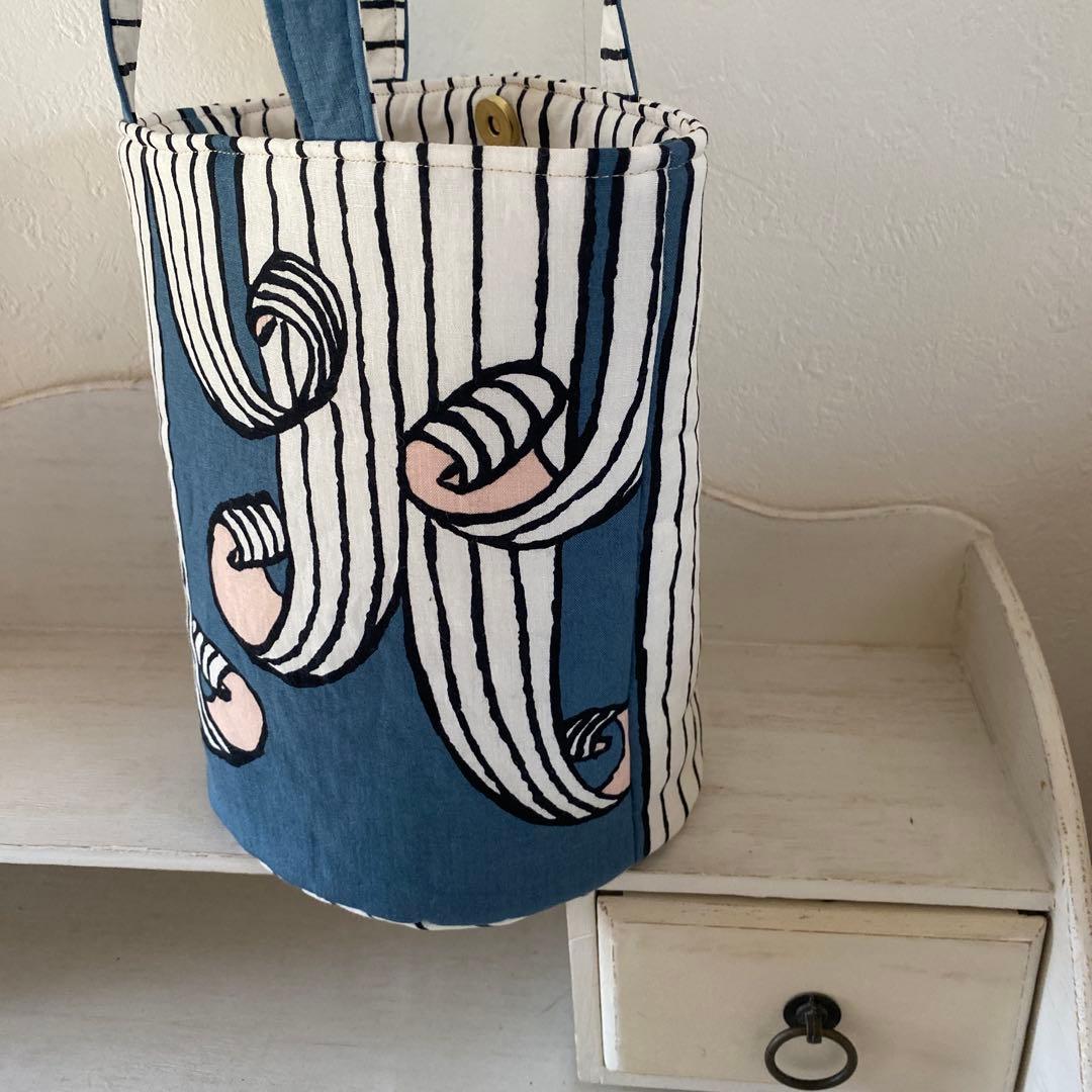 ♡handmade♡ ミナペルホネン　　まぁるい底のバケツバッグ