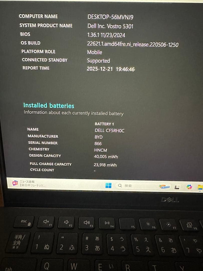 Windowsノート本体 2.DELL Vostro 5301 i5-1135g7 8/256