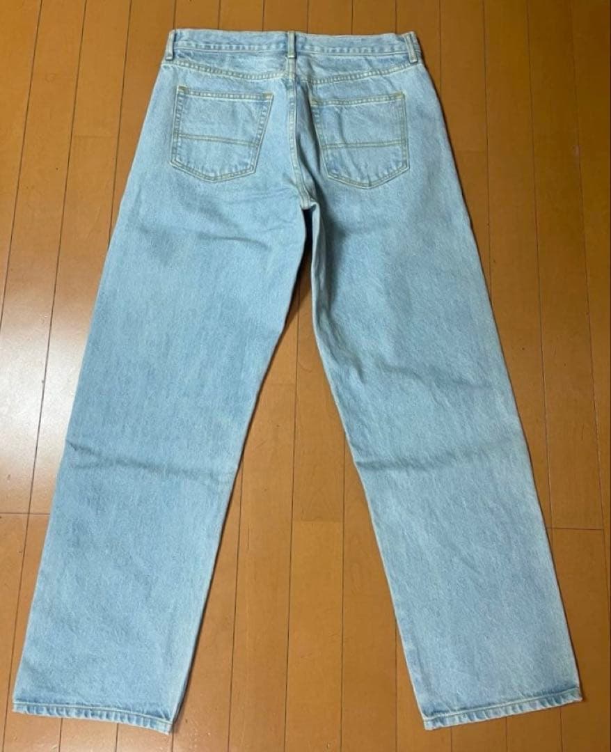 定価36,300円 NOAH Pleated Jeans w32 アイスブルー