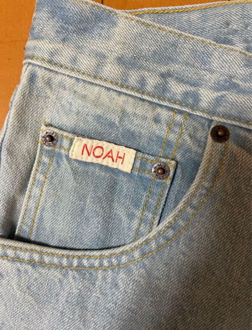 定価36,300円 NOAH Pleated Jeans w32 アイスブルー