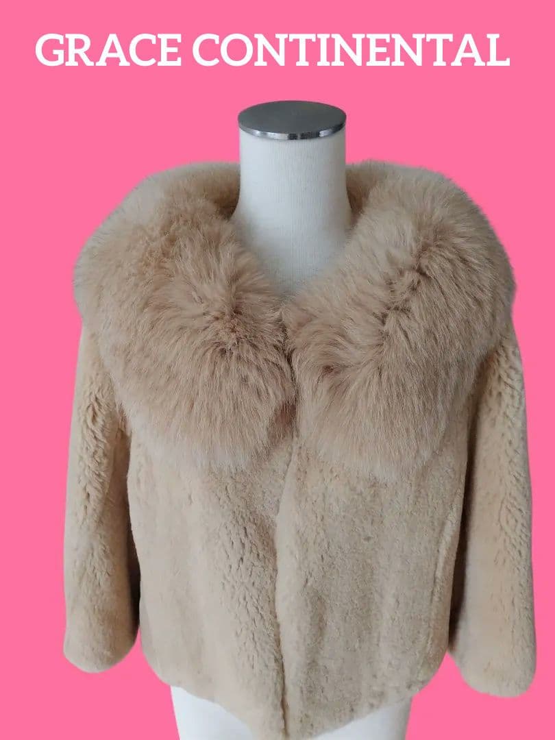 ✨️GRACE CONTINENTAL　ショートコート　レッキス　フォックス