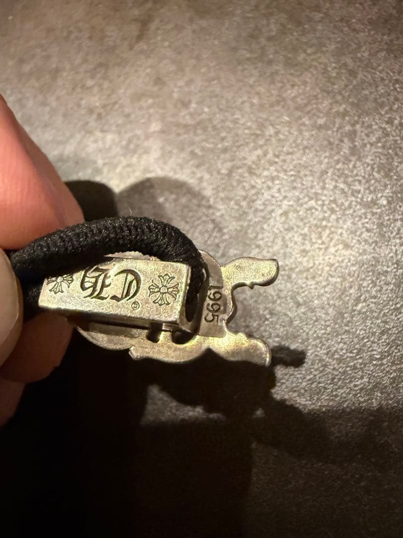 クロムハーツ　ダガーハート ヘアバンド ヘアゴムコンチョ シルバー